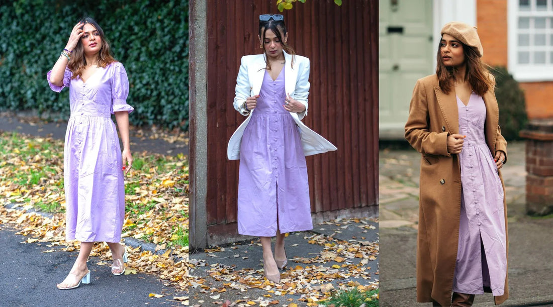 Purple indi dress