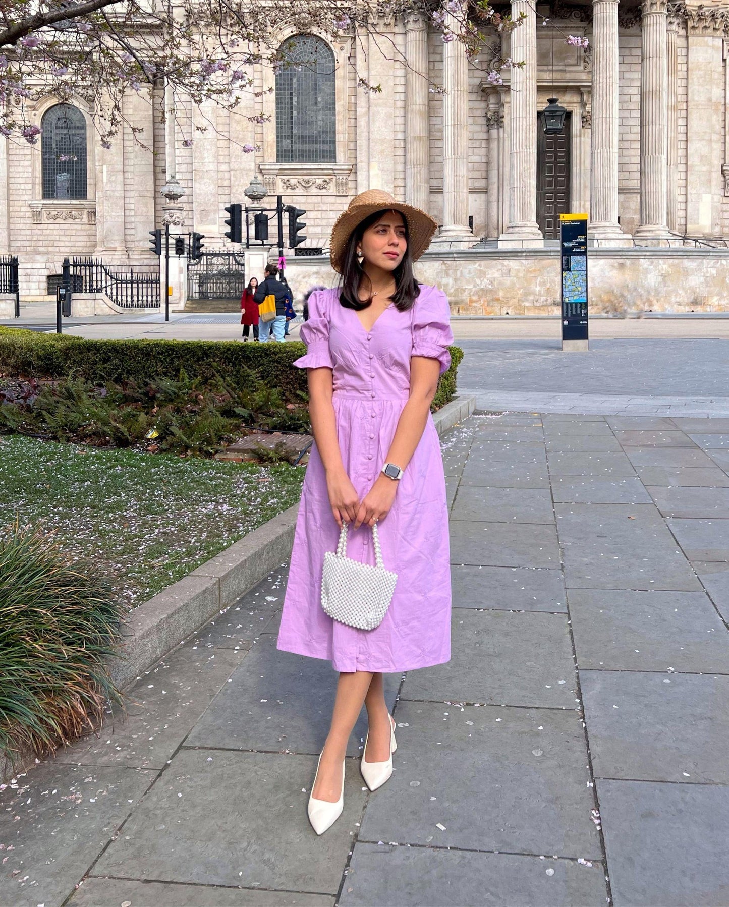 Aasia Lilac Midi Dress