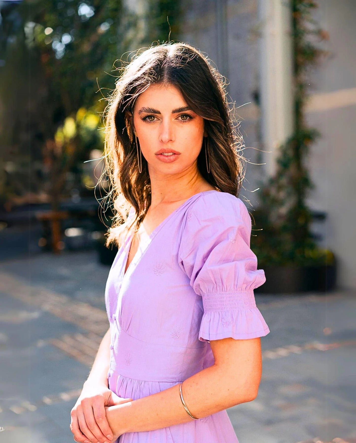 Aasia Lilac Midi Dress