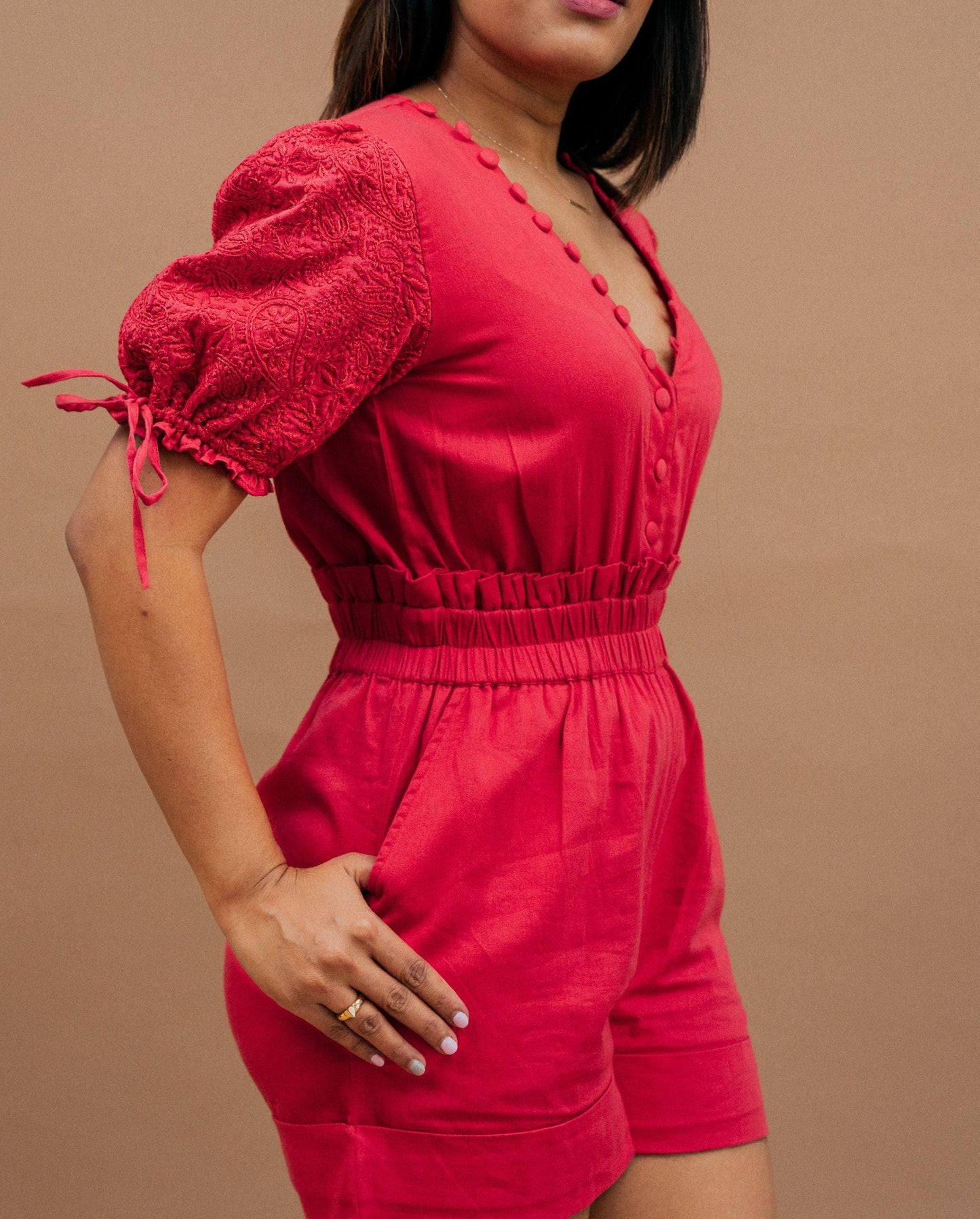 Gulnari Cotton Playsuit