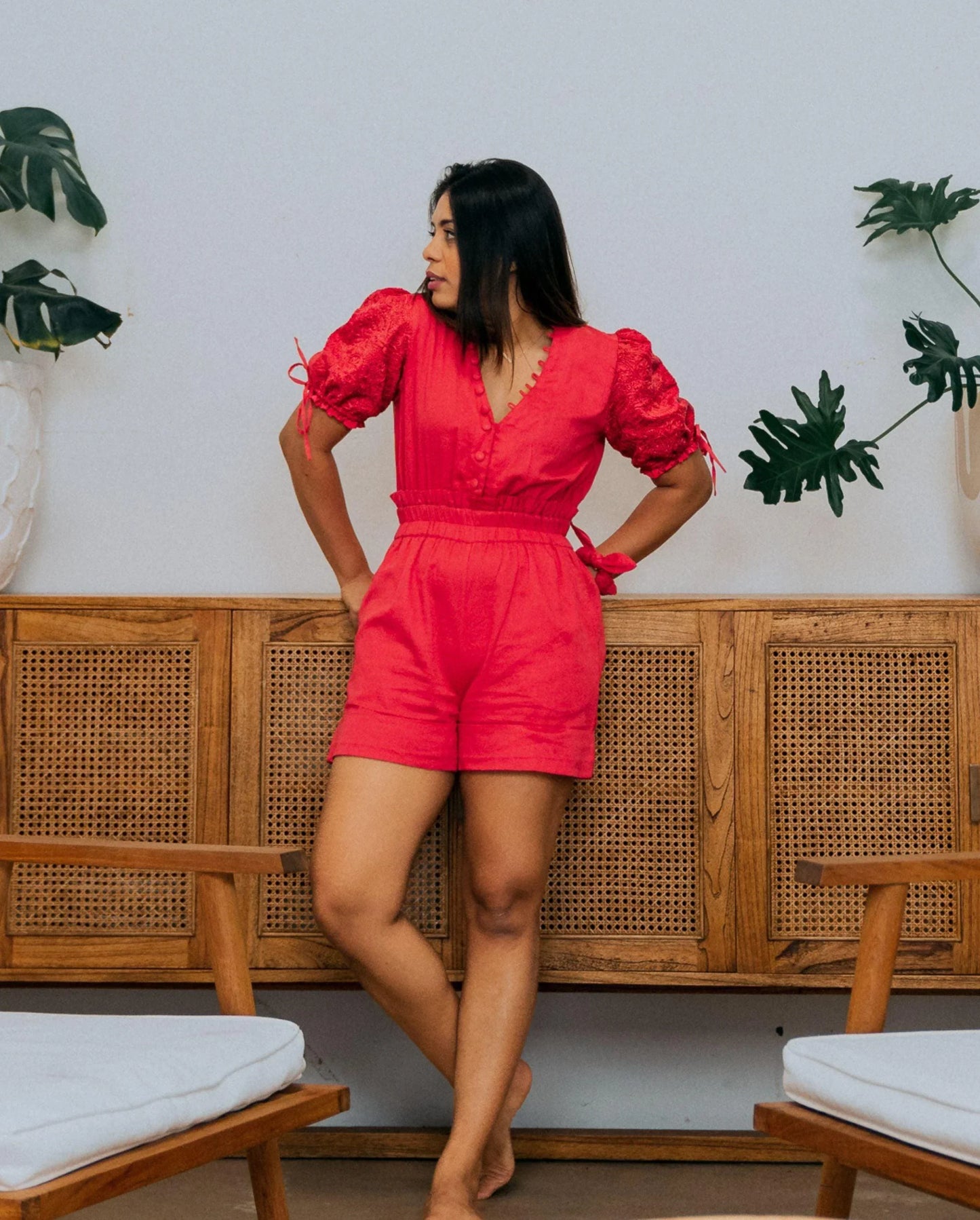 Gulnari Cotton Playsuit