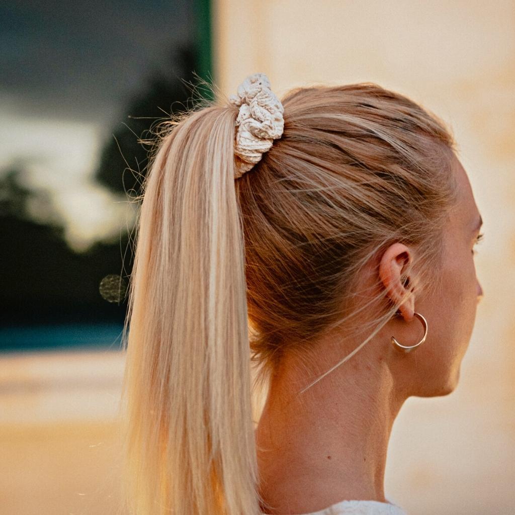 Beige Hair tie