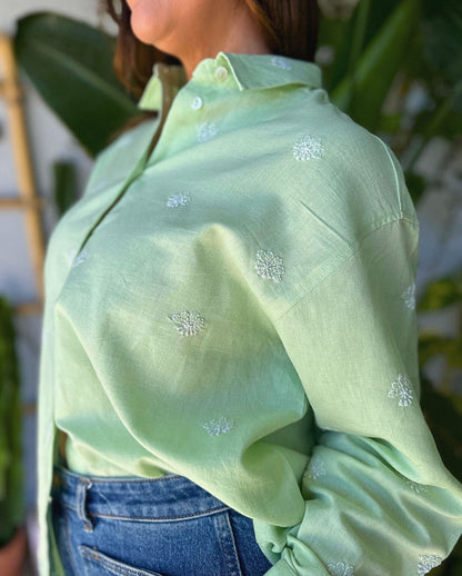 Fiza Button-Up Linen Shirt