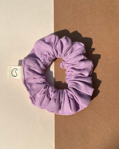 Women handmade scrunchie purple