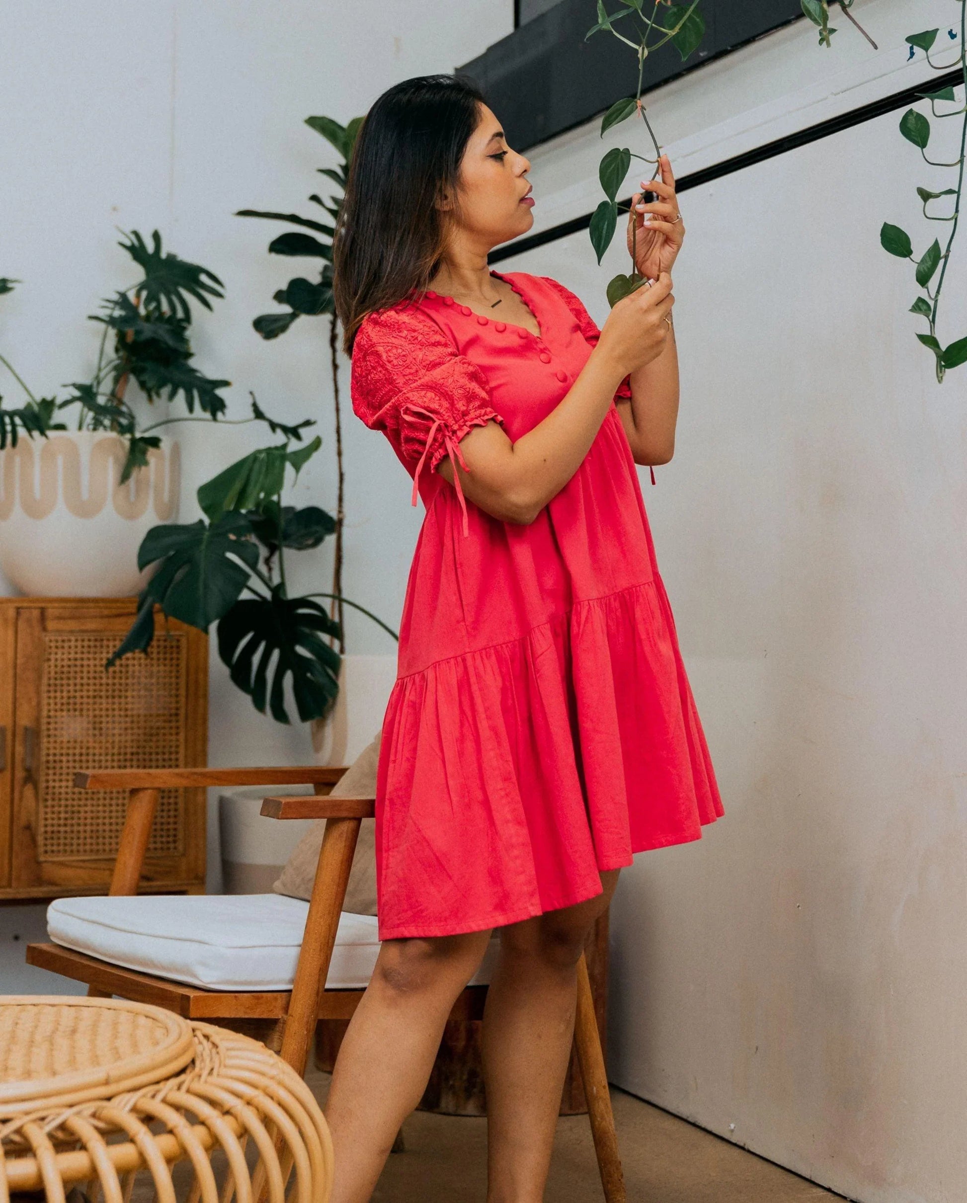 red dress australia Linen Dress